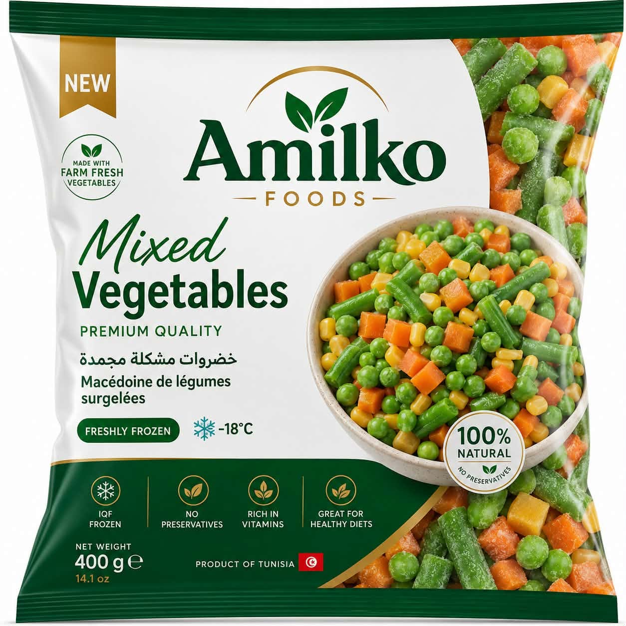Mixed Vegetables 400g