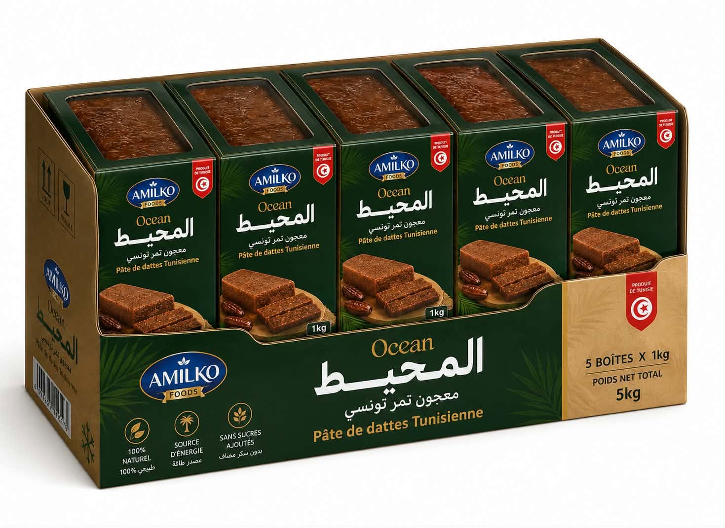 Ocean Date Paste Carton 5x1kg